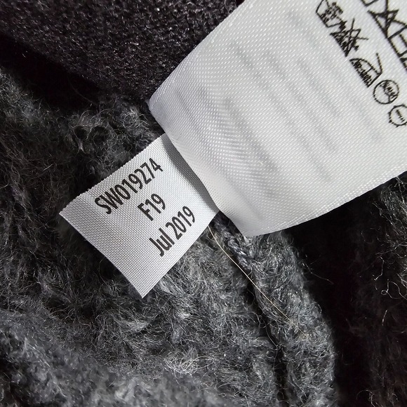 Smartwool Chup Cardigan Womens XS Gray Black Open Front Pockets Sweater - Picture 8 of 14